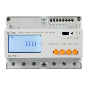 Comunicación RS485(Modbus-RTU) Pantalla LCD AC 220/380V Medidor de potencia multifunción para empresas industriales y mineras