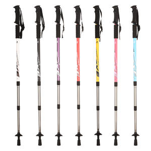 Cleye Factory Direct Béquilles en alliage d'aluminium avec poignée en caoutchouc Bâton de marche télescopique pour l'escalade Marche en gros - Product Image 1