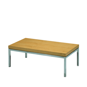 <span class=keywords><strong>Mesa</strong></span> <span class=keywords><strong>de</strong></span> <span class=keywords><strong>Centro</strong></span> Moderna Rectangular con Tapa <span class=keywords><strong>de</strong></span> Madera y <span class=keywords><strong>Patas</strong></span> <span class=keywords><strong>de</strong></span> Metal Cromado, <span class=keywords><strong>Mesa</strong></span> <span class=keywords><strong>de</strong></span> Salón Contemporánea - Product Image 4