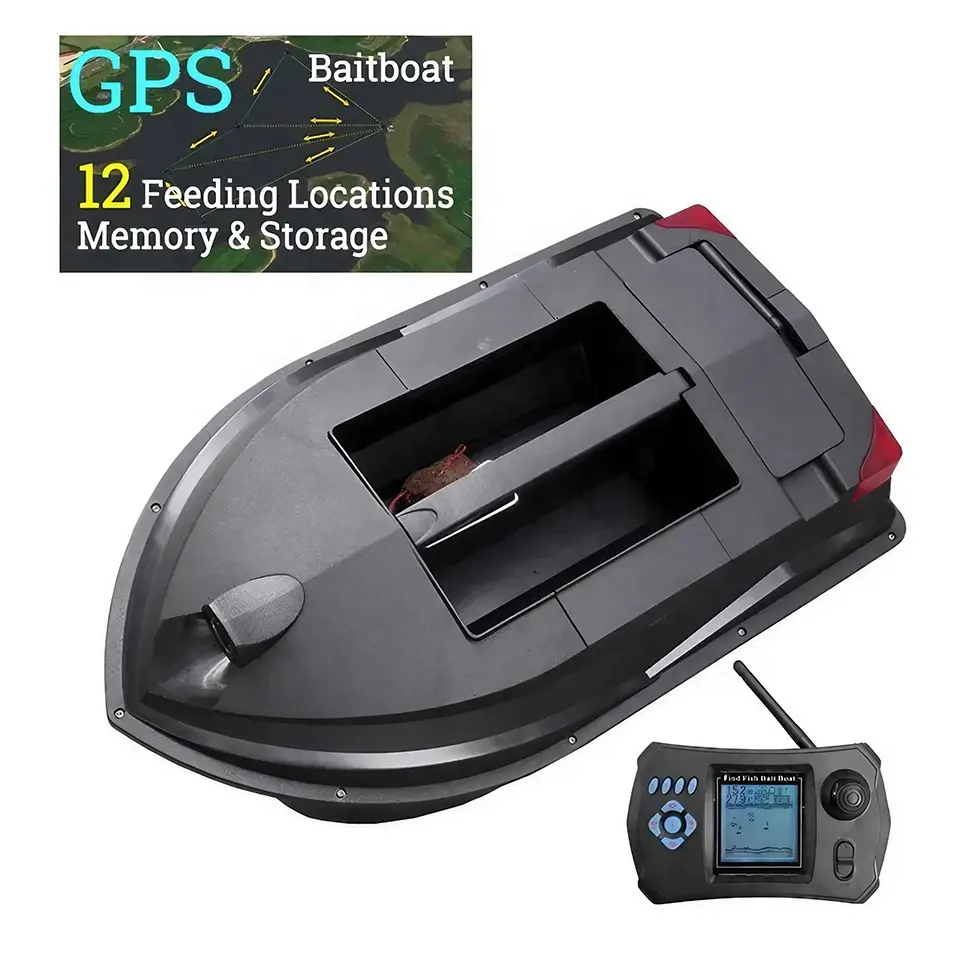 Spedizione gratuita TL380E Fishfinder plastica ABS Sonar Auto Cruise GPS pilota automatico Dual Hull RC Bait Boat Carp Fishing Baitboat in vendita