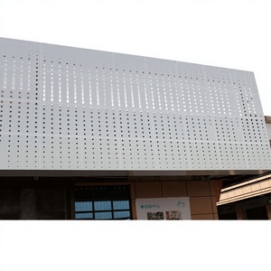 Panneaux de mur-rideau en aluminium thermolaqués anti-corrosion pour l'extérieur des bâtiments, design minimaliste, 70 pouces et plus - Product Image 1