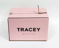 Boîte d'expédition innovante à fermeture éclair avec bande adhésive, sans colle, facile à ouvrir, en carton ondulé, pour les marques e-commerce haut de gamme