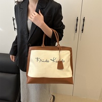 Sac fourre-tout vintage style coréen grande capacité, sac à bandoulière décontracté pour femme, idéal pour le quotidien, le shopping, les sorties et les voyages