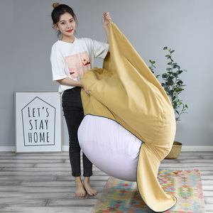 IStapromo No Filling Waterdrop Style Lazy <b>Sofa</b> Bean Bag Living Room Simple Single Person Bean Bag Hotel Bath Furniture Fabric - Product Image 3