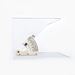 Regla Triangular de Ingeniería de 10 Pulgadas, Herramienta de Medición Ajustable, Juego de Reglas Triangulares Transparentes de Plástico - Product Image 3