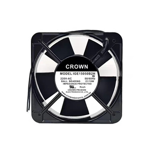 พัดลมระบายความร้อนแบบแกน Crown ขนาด 150 มม. 220V AC ใบพัดพลาสติก ลูกปืนไฟฟ้า ป้องกันการลัดวงจร ติดผนัง - Product Image 1