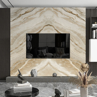 Vente en gros de feuille de marbre PVC de 1220x2440mm 3mm de fabricant chinois de haute brillance feuille de panneau mural de revêtement UV