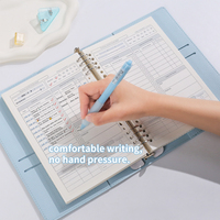 Carnet de planification quotidienne personnalisé A5 avec couverture en cuir, classeur avec journal hebdomadaire/mensuel, 120 feuilles, marque Meng, pour étudiants
