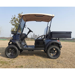 Carrito de Carga Grande, Carrito de Golf Eléctrico Utilitario para 2 Pasajeros con Neumáticos Todoterreno, Alcance de 90 km y Velocidad de 30-50 km/h - Product Image 3