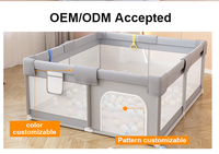 Parc de jeu pour bébé à prix réduit, pour la sécurité intérieure, avec tapis de jeu, jeux de balles océaniques et jouets, pour bébés et tout-petits