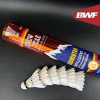Volant de badminton SNOWPEAK SP-01 de qualité supérieure en plumes d'oie, pour tournoi BWF, tête en liège naturel, super durable, excellent vol.