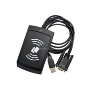 RS-232 série ou USB 13.56MHz ISO14443A, ISO-15693 protocole HF RFID lecteur de bureau RFID écrivain RFID encodeur