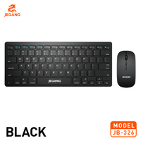 Jeqang JB-326 Yeni Plastik BT 2.4G Kablosuz Tam Boy Laptop Klavye Mouse Seti Çift Modlu Optik USB Arabirimli Tak ve Çalıştır