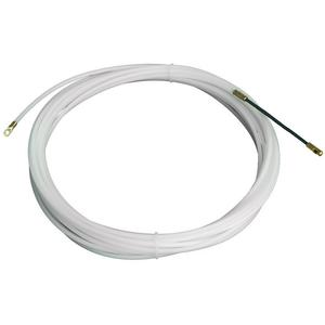 Pasacables de poliamida de 4 mm, 10 m, color blanco; ideal para organizar y proteger cables en instalaciones eléctricas y de oficina. - Product Image 1