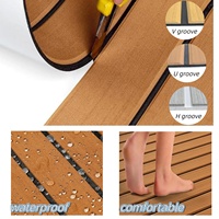 Revêtement de pont en mousse EVA synthétique imitation teck Ocean Customize pour bateaux, antidérapant et anti-UV, pour bateaux à moteur, kayaks et yachts