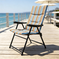 Chaises pliantes de camping, de jardin, de plage, de pêche, de plein air, relaxantes, de luxe, portables, en métal