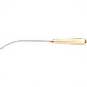 Dissecteur orbital à extrémité incurvée de 9-1/4 pouces pour lifting frontal et sourcils, instrument de chirurgie plastique par Vaslcare - Product Image 1