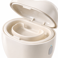 Mini Nettoyeur Ultrasonique Portable pour Prothèses Dentaires avec Lumière UV pour Aligners, Appareils Orthodontiques, Embouts Buccaux et Nettoyage de Bijoux