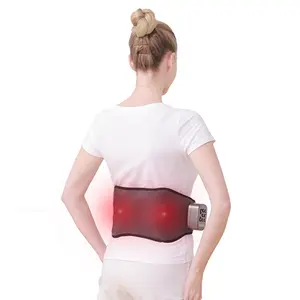 Massageador elétrico de cintura, massageador elétrico para cuidados com o corpo, máquina vibratória para massagem com calor infravermelho, máquina de massagem na cintura