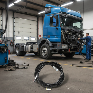 Tuyau de levage de cabine neuf en caoutchouc et acier 315 cm pour camions Mercedes poids lourds Europe, pièces de haute qualité OEM A9405531882 Marque QSP - Product Image 2