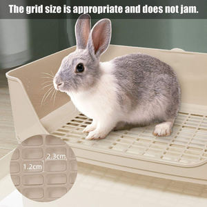 Grande litière d'angle avec tiroir pour hamster adulte, cochon d'Inde, <span class=keywords><strong>furet</strong></span>, lapin - Product Image 5