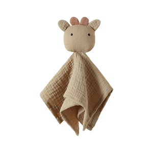 Haute qualité bébé Lovey couverture peluche Animal mignon <span class=keywords><strong>vache</strong></span> mousseline bébé couverture de sécurité 100% coton doux bébé couette - Product Image 5