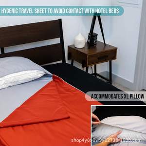 Saco de Dormir Rectangular WOQI Rojo Ladrillo 930g Ligero y Transpirable Estilo Sobre para Adultos, Camping y Viajes - Product Image 4