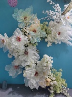 Gigantesco Papavero in Tessuto SFD con Fiori Artificiali, Prezzo di Fabbrica, Testa di Fiore per Decorazioni Interne ed Esterne, Vetrine