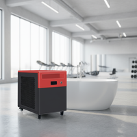 Enfriador de Agua Fría R410A con Motor y Bomba Automática, Control Remoto, 2500W de Capacidad de Enfriamiento, 1.5 Años de Garantía, Nuevo de Fábrica, 20 Años de Experiencia