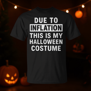 En raison de l'inflation, c'est mon t-shirt de costume d'Halloween. - Product Image 3