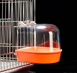 Baño para pájaros pequeños, transparente, para especies como el loro caracol, el loro de alas naranjas, el pavo real y el loro tigre. - Product Image 3