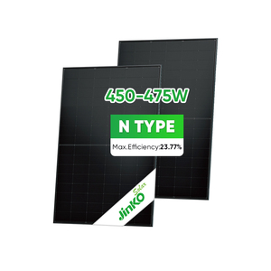 Module photovoltaïque monocristallin <span class=keywords><strong>Jinko</strong></span> N-Type entièrement noir avec double vitrage 450w 455w 460w 465w 470w 475w Panneau solaire - Product Image 1