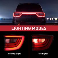 Luces Traseras LED para Automóviles, Iluminación Externa para Dodge Durango 2014 2015 2016 2017 2018 2019 2020