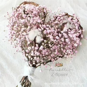 Bouquet de mariage, roses roses, couronne en forme de cœur, arrangement floral pour décoration de cadeau de mariée - Product Image 2