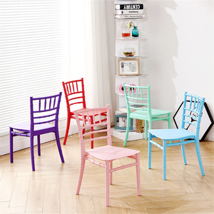 Fábrica apilable Durable resina transparente niños Chiavari Tiffany Silla de fiesta acrílico niños silla para la venta - Product Image 6