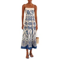 Robe imprimée symétrique de style ethnique, nouvelle collection printemps-été européenne et américaine