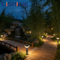 Lampe solaire LED extérieure haute luminosité IP65 étanche pour pelouse, allée de jardin, balise lumineuse pour villa, cour et aménagement paysager