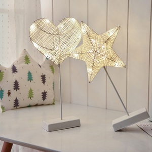 LED Girly-Style Decorative Lights Heart-Shaped <b>Mini</b> <b>Table</b> Lamp DIY Starry Night Light Room Holiday Accent Lighting - Product Image 6