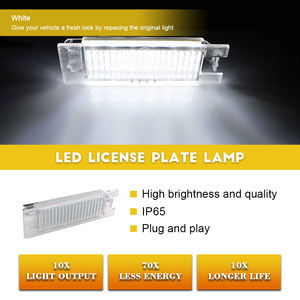 Play and Plug 12V 6000K LED Lámpara de matrícula de coche para Zafira Astra Corsa <span class=keywords><strong>Meriva</strong></span> - Product Image 6