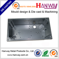 Boîtier de jonction de tuyaux en aluminium moulé sous pression, usiné CNC, personnalisé, de marque OEM, fabriqué en Guangdong