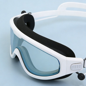 Junhai Swimming Goggles Large Frame With Earplugs High Definition Lens For Men Women Pool Beach Use - Product Image 4