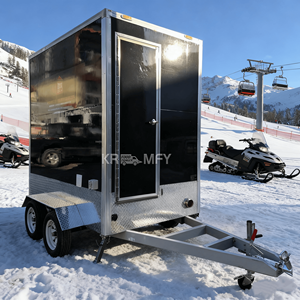 Alquiler de inodoros Construcción de baño móvil Cabina pública portátil Inodoro de remolque de viaje - Product Image 4