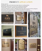 Plaque en laiton gravée sur mesure avec logo, grande plaque de signalisation de bâtiment antique, plaque en métal en laiton, plaque en laiton pour signalisation extérieure