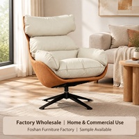 Fauteuil pivotant moderne ergonomique avec coussin nuage, canapé individuel de salon, chaise de loisirs rotative à 360°, mobilier de maison