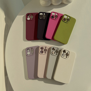 Coque de téléphone en silicone liquide souple pour iPhone 17 Pro Max, compatible avec iPhone 11, 12, 13, 14 Plus, 15 Pro, 16 Pro Max, couleur unie - Product Image 5