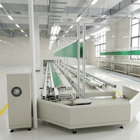 Tables de travail SMC pour ligne d'assemblage, courbe à 45/90/180 degrés, courroie en caoutchouc, 5 m/min, convoyeur tournant haute efficacité, 1/2 couche