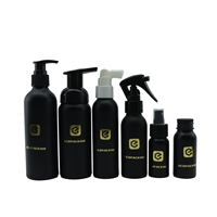 Vaporisateur de parfum en aluminium noir mat de 30ml/50ml/100ml Flacon de lotion en aluminium personnalisé Flacon pulvérisateur à gâchette