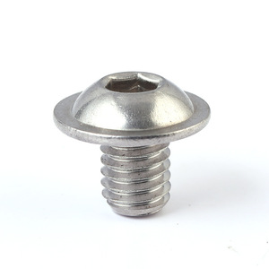 Vis autotaraudeuse à tête ronde électronique en acier au carbone, zinguée blanc, avec méson - Product Image 1