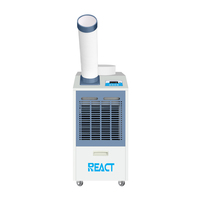 Climatiseur et refroidisseur d'air portable industriel REACT 12000 BTU avec compresseur, sur pied