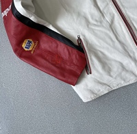 Veste en cuir rétro de course vintage avec logo brodé personnalisé veste en cuir de moto véritable peau de vache véritable de haute qualité pour hommes